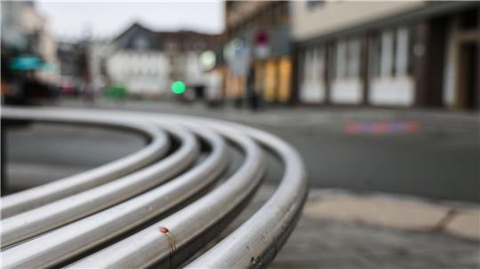 Nach der Tat waren Teile der Innenstadt von Meschede am Freitagmorgen gesperrt. 