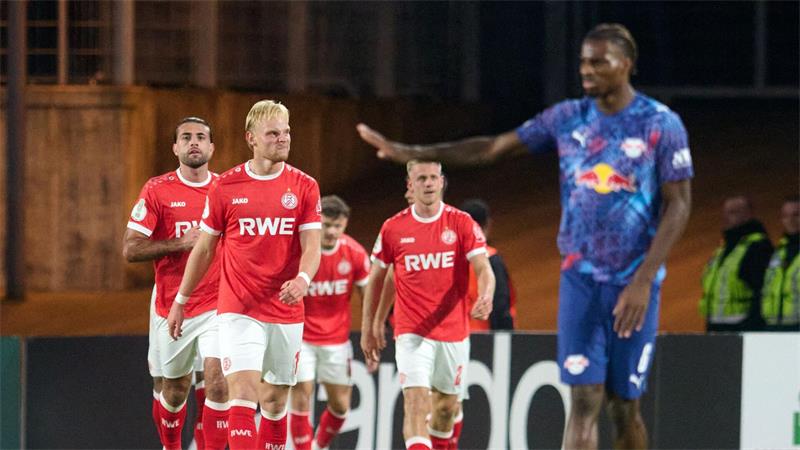 Nach nicht einmal zehn Minuten ging Außenseiter Essen gegen Leipzig mit 1:0 in Führung. 