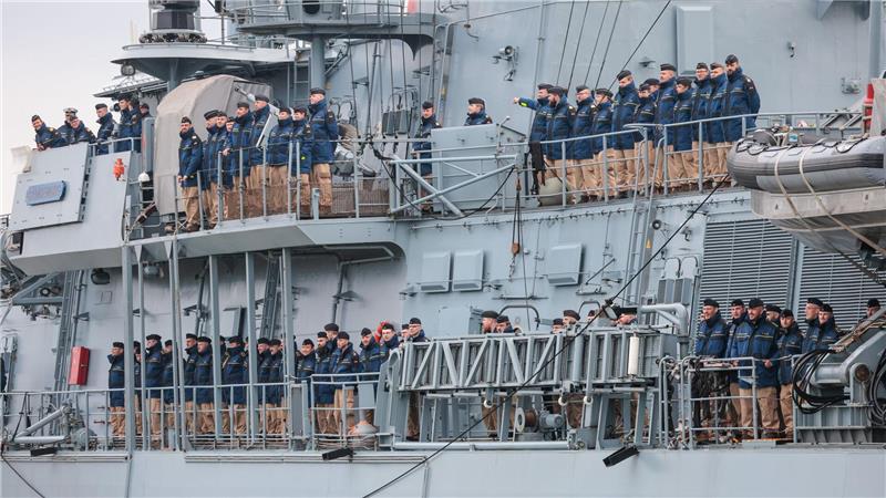 Nach rund einem halben Jahr ist die deutsche Fregatte „Brandenburg“ von einem UN-Einsatz im östlichen Mittelmeer nach Wilhelmshaven zurückgekehrt. 