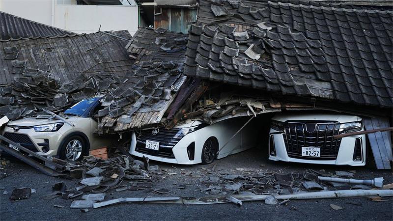 Nach schwerem Erdbeben in Japan