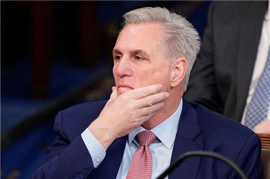 Nachdenklich: Kevin McCarthy während der zweiten Runde der Wahl.