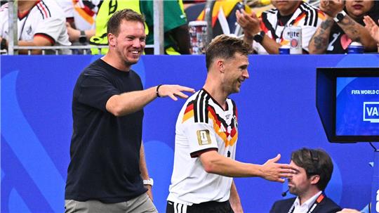 Nagelsmann und Kimmich pflegen einen engen Austauch zu den WM-Planungen. (Archivbild) 