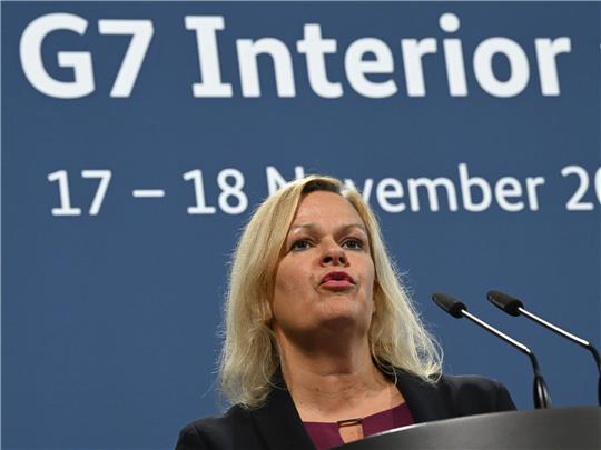 Nancy Faeser: «Wir werden die Zusammenarbeit beim Aufspüren von Desinformationsnetzwerken vorantreiben.»