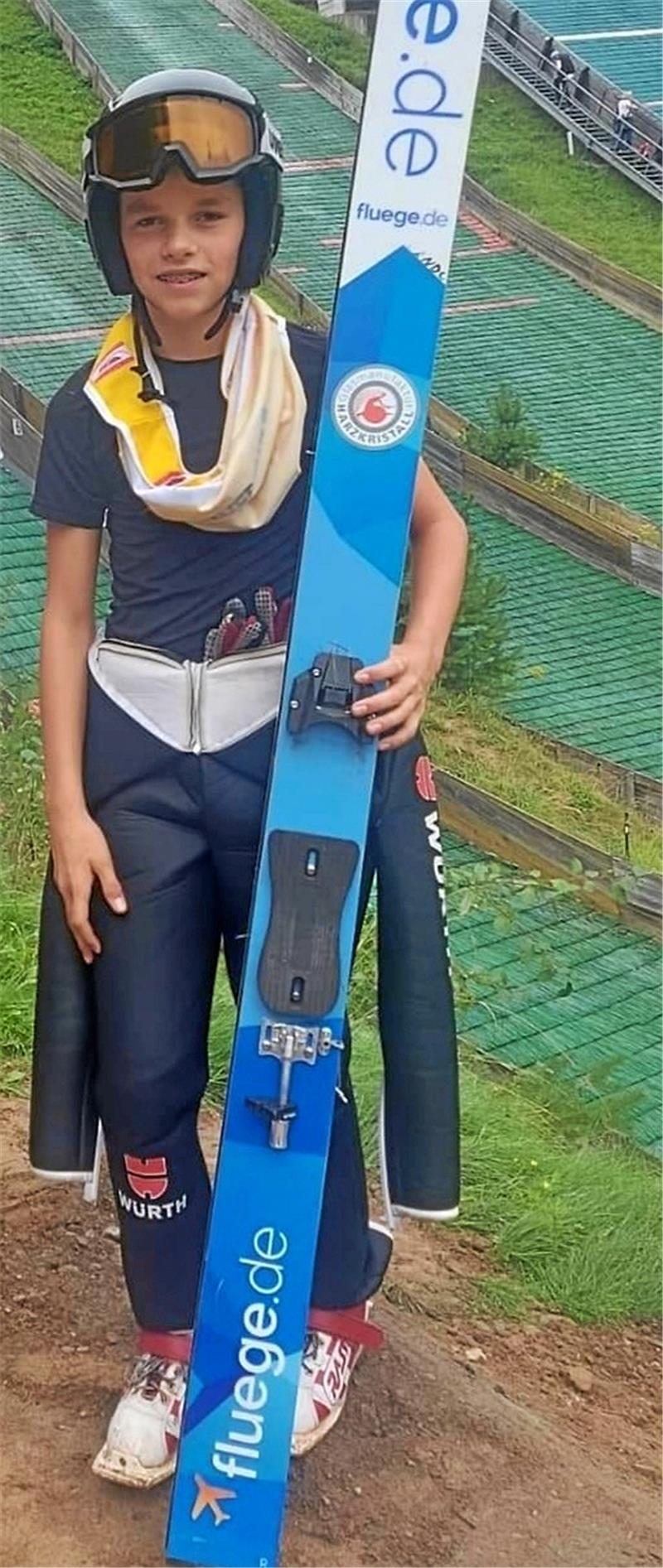 Langläufer im Aufwärtstrend und Hoffnungsträger Riemann Nando Riemann gehört zu den besten Skispringern seines Jahrgangs in Deutschland. Foto: Privat
