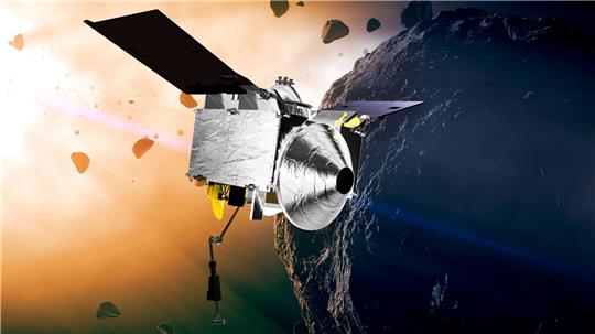 Nasa-Raumsonde Osiris-Rex soll die Probe von einem Asteroiden über der Erde abwerfen.
