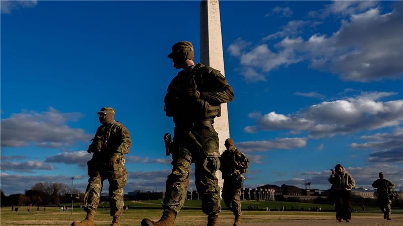 Nationalgardisten patrouillieren in der US-Hauptstadt. 