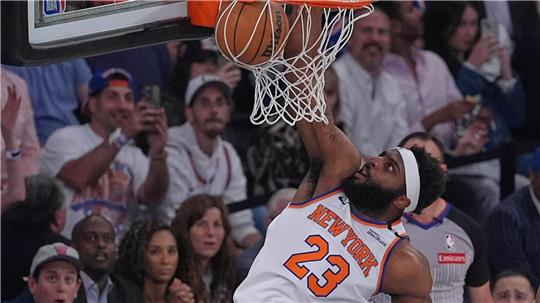 New Yorks Center Mitchell Robinson bewies seine Stärke als Abräumer unter den Körben.