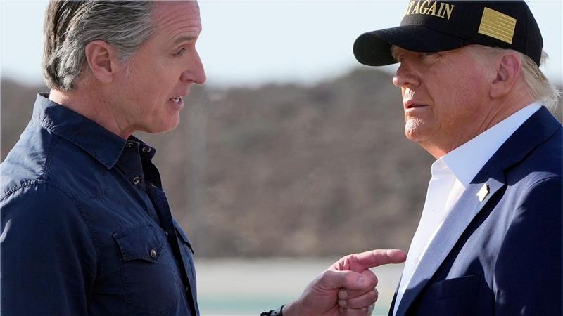 Demokrat Newsom: Trump wird keine freie Wahl mehr zulassen Newsom geriet mit Trump auch wegen dessen migrationspolitischer Linie aneinander. (Archivbild)