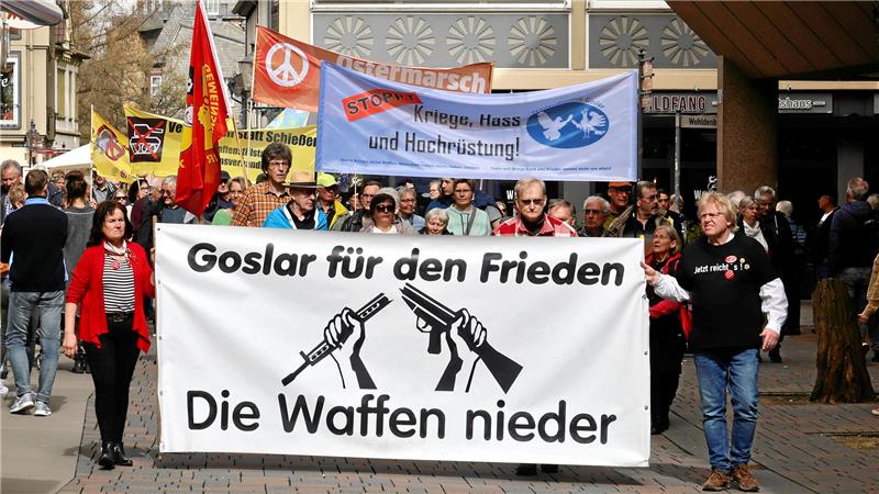 Goslarer Bündnis wünscht sich vollen Einsatz für den Frieden Nicht aufrüsten, sondern deeskalieren: Das Goslarer Friedensbündnis ruft zur Teilnahme am Ostermarsch auf.