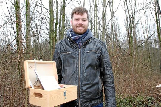 Nico Kruppki ist seit 2020 Geocacher. Für den 29. Februar organisiert er das Event am Osterfeld. Fotos: Eichler