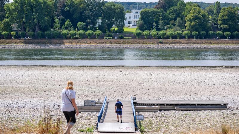 Niedrigwasser im Rhein in Bonn. Die Grünen fordern „intakte Flüsse als Priorität“.