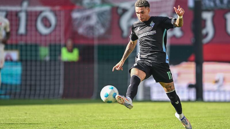 Werder blamiert sich bei Testspiel in Münster Njinmah brachte Werder in Münster in Führung.