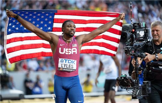 Noah Lyles gewann das 100-Meter-Finale in 9,83 Sekunden.