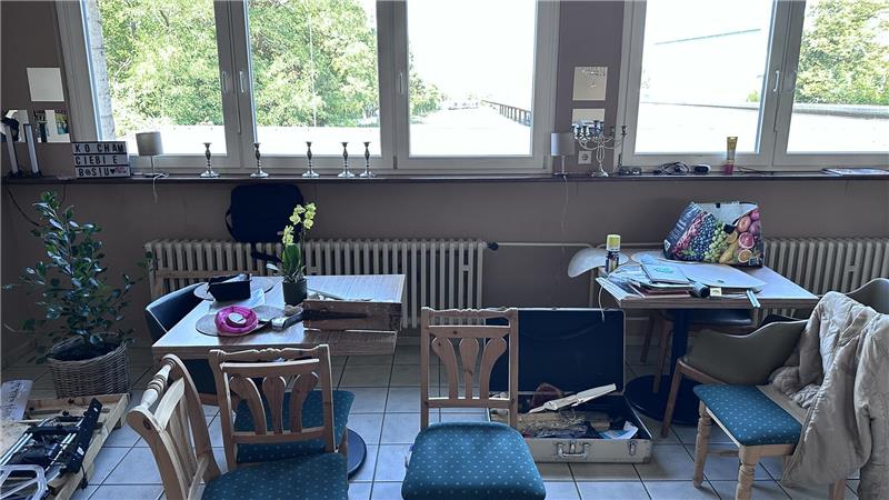 Noch ist im Inneren einiges zu tun. Die Räume können auch für Feiern angemietet werden.