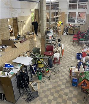 Alte Molkerei in Bad Harzburg bietet Raum für Kunst aus Emotionen Noch viel Arbeit: Die ehemaligen Produktionsräume sollen für besondere Kunstpräsentationen hergerichtet werden.