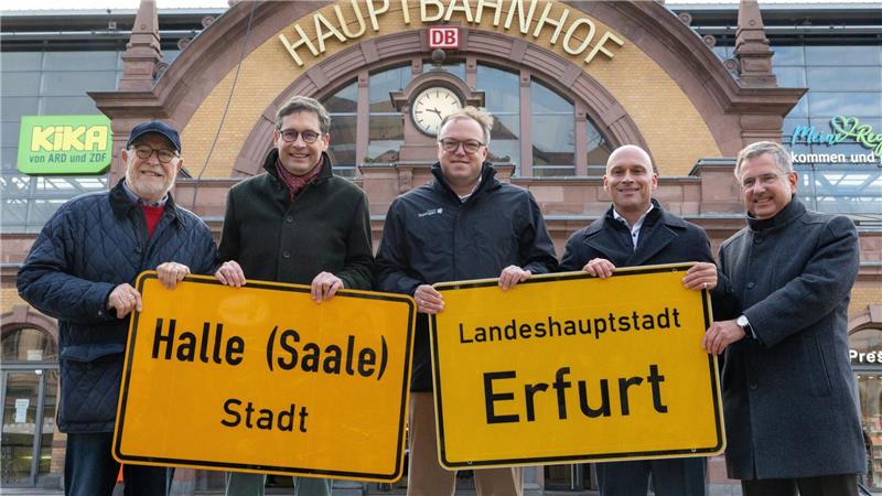 Erfurt oder Halle wollen Konzernzentrale der Deutschen Bahn Ob Halle oder Erfurt ist den Beteiligten nach eigenen Angaben egal.