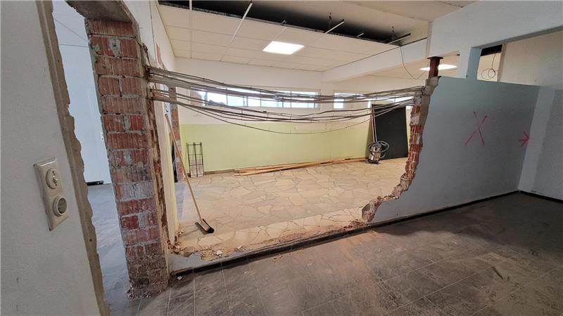 Ob Leichtbau oder Mauer – so manche Wand muss für den Umbau weichen.