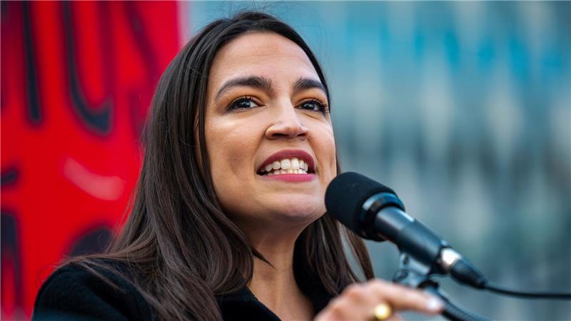 Ocasio-Cortez ist eine Wortführerin des linken Flügels der Demokraten. 