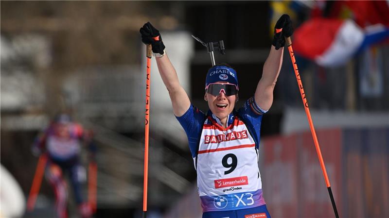 Océane Michelon gewann WM-Silber im Massenstart. (Archivbild)