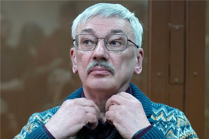 Lagerhaft für russischen Menschenrechtler Orlow Oleg Orlow muss hinter Gitter.
