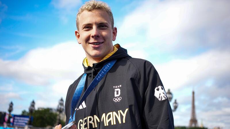 Silber-Bild mit Eiffelturm: Klemet überrascht bei Olympia Oliver Klemet hätte sich kaum einen malerischeren Ort für seinen Erfolg aussuchen können.