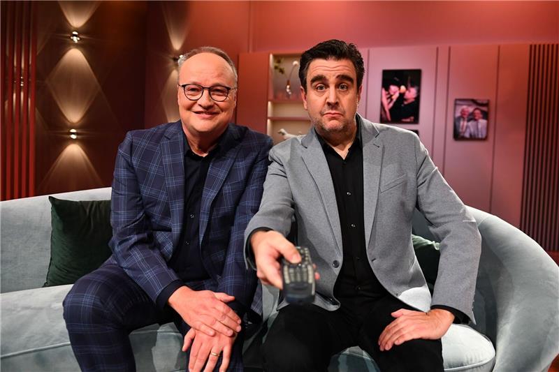 Western-Fan Welke bevorzugt DDR-Produktionen Oliver Welke (l) und Bastian Pastewka präsentieren "Welke & Pastewka - Wiedersehen macht Freude!".