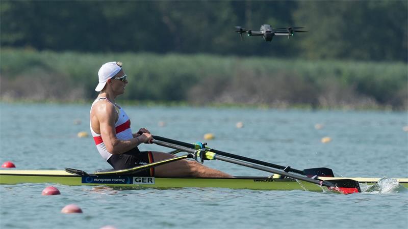 Der Sport am Wochenende: Elversberg-Jubel und Hockey-Gold Oliver Zeidler sicherte sich bei der Ruder-WM Gold im Einer. (Archivbild)