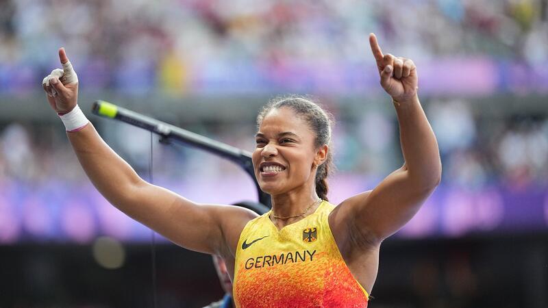 Olympiasiegerin Yemisi Ogunleye.