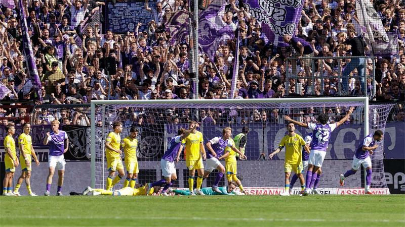 Osnabrücker Jubel gegen Braunschweig.