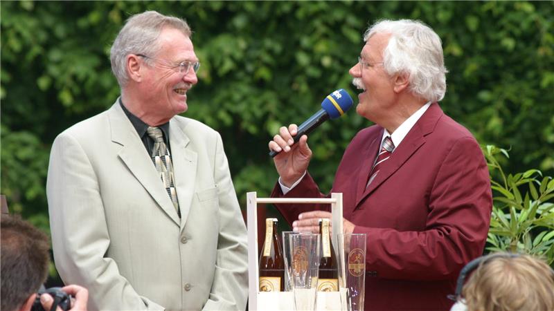 Otmar Hesse und Carlo von Tiedemann im Juni 2004.