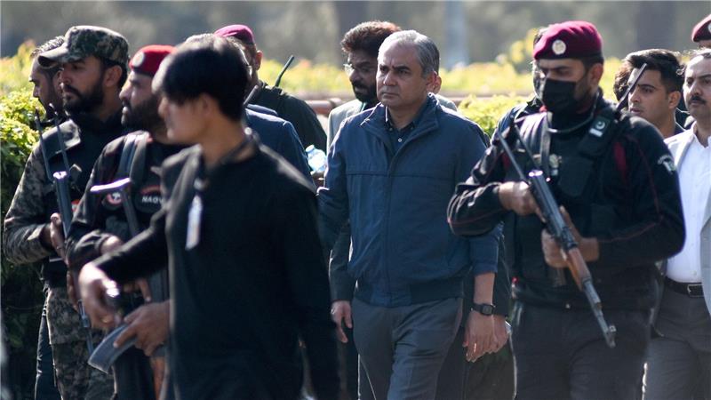 Pakistans Innenminister Mohsin Naqvi ist zu Gesprächen in Teheran eingetroffen. (Archivbild)