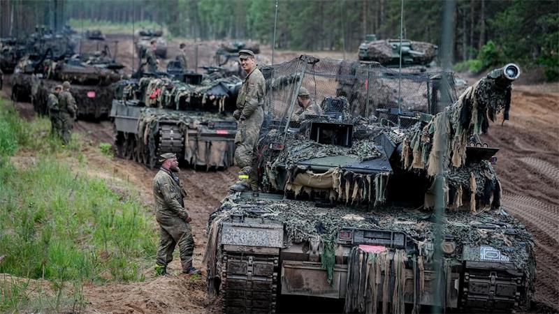 Panzerbrigade 45 bei einer Übung in Litauen