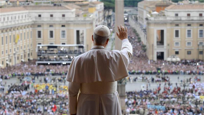 Mehr als 150 Delegationen in Rom - auch Selenskyj angemeldet Papst Leo XIV. feiert am Sonntag seine offizielle Amtseinführung. (Archivbild)