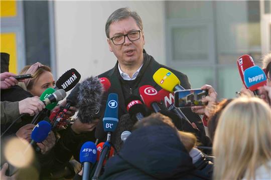 Parlamentswahl: Der serbische Präsident Aleksandar Vucic galt als Favorit.