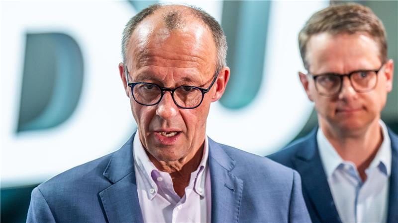 CDU und CSU legen Kabinettsliste vor - Manager fürs Digitale Parteichef Friedrich Merz hat die Kabinettsliste der CDU vorgelegt. (Archivbild)