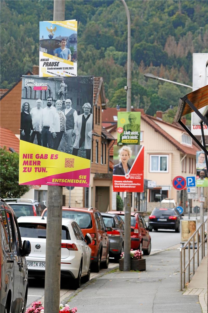 Parteien und Stadtverwaltung diskutieren über ein neues Regelwerk für Plakatwerbung vor Wahlen. Archivfoto: Epping