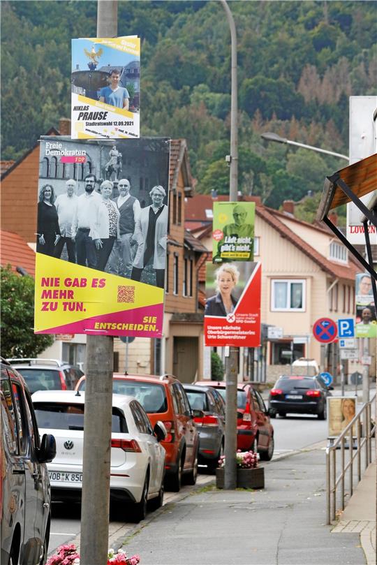 Parteien und Stadtverwaltung diskutieren über ein neues Regelwerk für Plakatwerbung vor Wahlen. Archivfoto: Epping