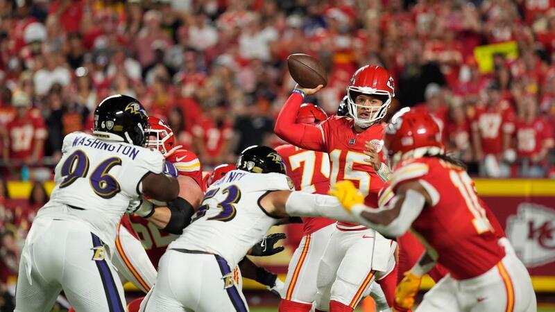 Chiefs holen Sieg zum Start: 27:20 gegen Baltimore Ravens Patrick Mahomes führte die Kansas City Chiefs zu einem Auftaktsieg in der NFL