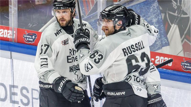 Patrick Russell traf beim Haie-Sieg gegen Berlin doppelt.
