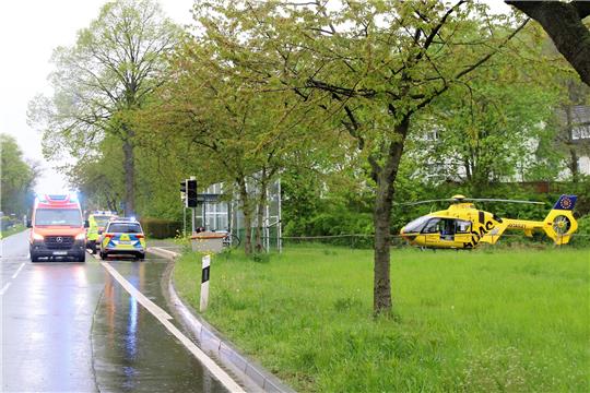 Per Rettungshubschrauber kam die 30-Jährige ins Krankenhaus nach Braunschweig. Foto: Leifeld