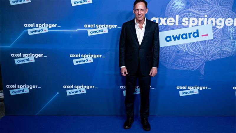 Peter Thiel, Techinvestor, kommt zur Verleihung des Axel Springer Award.