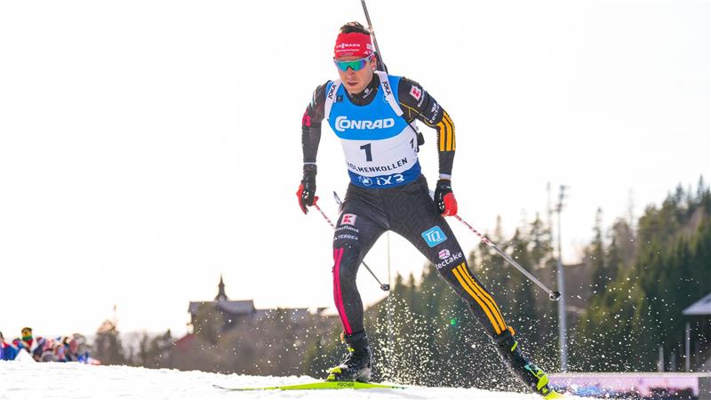 Franzose Perrot gewinnt Gesamtweltcup im Biathlon Philipp Nawrath schießt perfekt, kann aber in der Loipe nicht mithalten.