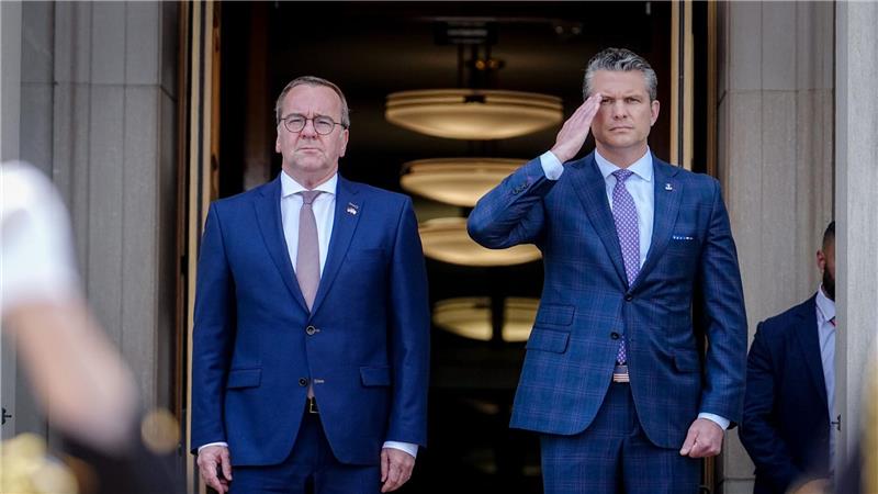 Pistorius fordert die Verbündeten auf, US-Waffen für die Ukraine mitzufinanzieren. 
