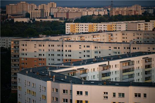 Plattenbauten im berliner Stadtteil Neu-Hohenschönhausen.