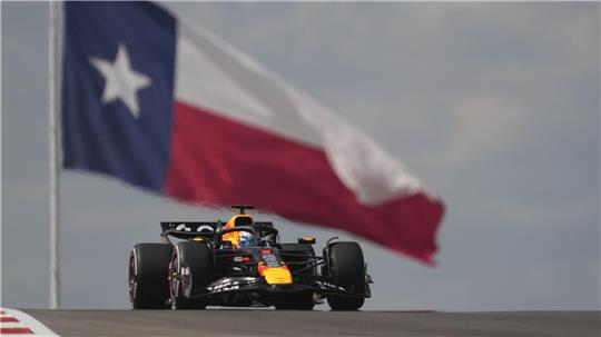 Platz fünf beim Warmfahren im heißen Texas für Max Verstappen. 