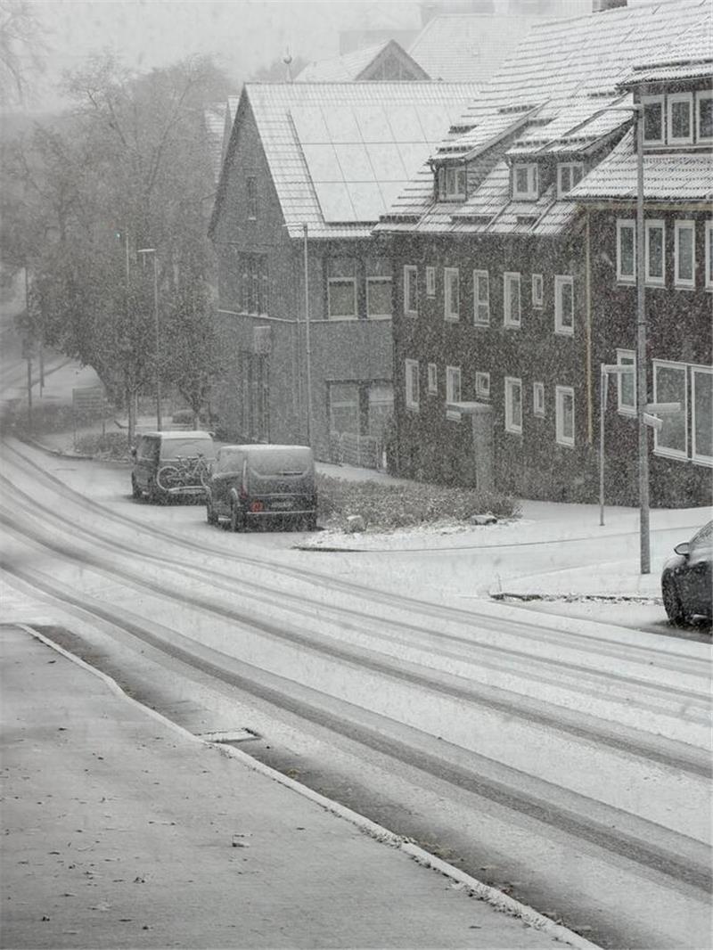 Plötzlicher Wintereinbruch im Oberharz.