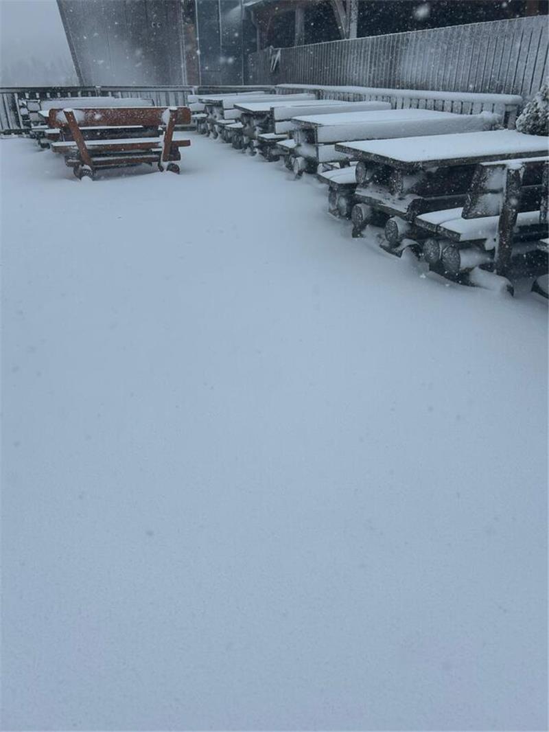 Plötzlicher Wintereinbruch im Oberharz.