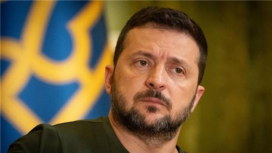 Präsident Wolodymyr Selenskyj fordert vom Westen eine starke Flugabwehr für sein Land, wie sie Israel hat. (Archivbild)