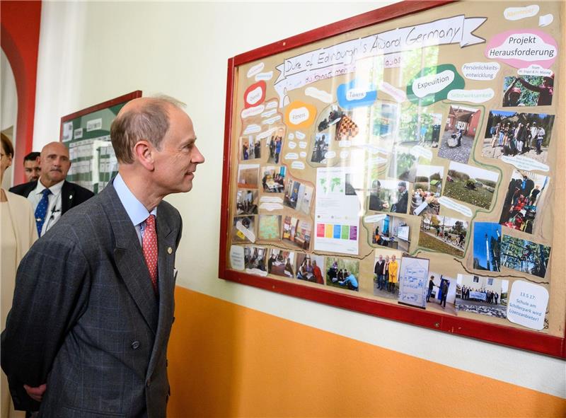 Prinz Edward: Der unbekannte Royal Prinz Edward besucht die Schule am Schillerpark in Berlin-Wedding.