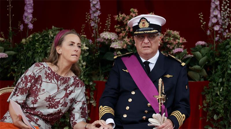 Prinzessin Claire und Prinz Laurent von Belgien sind seit 2003 verheiratet und haben drei Kinder. Mittlerweile hat Laurent auch einen unehelichen Sohn anerkannt. (Archivbild aus 2022)